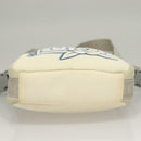 CHANEL Sports Line Shoulder Bag Nylon White Silver CC Auth yk19044-5