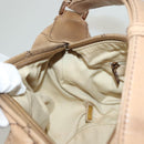 CHANEL Wild Stitch Shoulder Bag Leather Brown Gold CC Auth yk19057-20