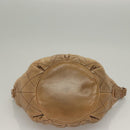 CHANEL Wild Stitch Shoulder Bag Leather Brown Gold CC Auth yk19057-5