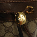 GUCCI GG Supreme Shoulder Bag PVC Beige Gold Auth yk19065-15