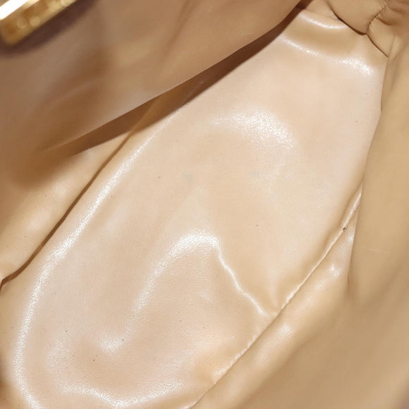 GUCCI GG Supreme Shoulder Bag PVC Beige Gold Auth yk19065