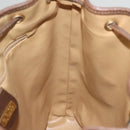 GUCCI GG Supreme Shoulder Bag PVC Beige Gold Auth yk19065-18