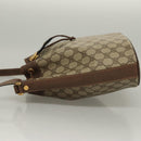 GUCCI GG Supreme Shoulder Bag PVC Beige Gold Auth yk19065-5