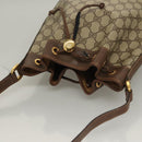GUCCI GG Supreme Shoulder Bag PVC Beige Gold Auth yk19065-6