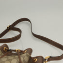 GUCCI GG Supreme Shoulder Bag PVC Beige Gold Auth yk19065-8