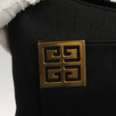 GIVENCHY Schultertasche Canvas Schwarz Gold Auth yk19066-17