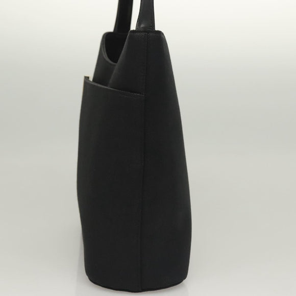 GIVENCHY Shoulder Bag Canvas Black Gold Auth yk19066