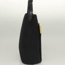 GIVENCHY Schultertasche Canvas Schwarz Gold Auth yk19066-4