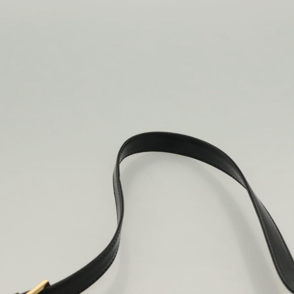 GIVENCHY Shoulder Bag Canvas Black Gold Auth yk19066