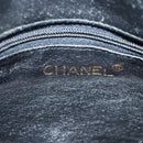 CHANEL Matelasse Shoulder Bag Caviar Skin Black Gold CC Auth yk19085V-22