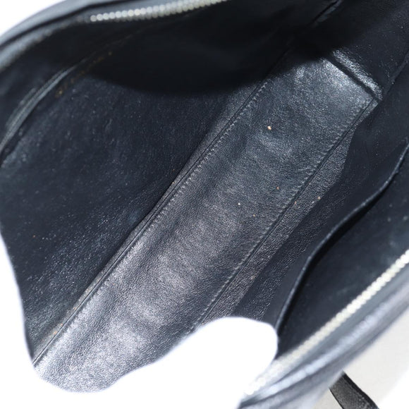 CHANEL Matelasse Shoulder Bag Caviar Skin Black Gold CC Auth yk19085A