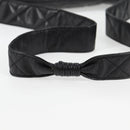 CHANEL Matelasse Shoulder Bag Caviar Skin Black Gold CC Auth yk19085A-8