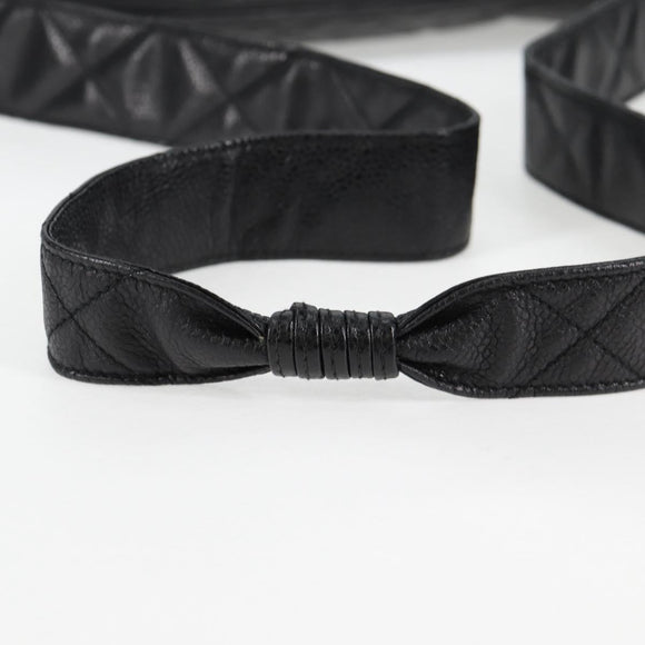 CHANEL Matelasse Shoulder Bag Caviar Skin Black Gold CC Auth yk19085A