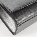 SAINT LAURENT Classic Kate Shoulder Bag Leather Gold Silver Auth yk19086-10