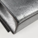 SAINT LAURENT Classic Kate Shoulder Bag Leather Gold Silver Auth yk19086-12