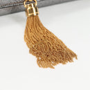 SAINT LAURENT Classic Kate Shoulder Bag Leather Gold Silver Auth yk19086-16