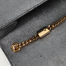 SAINT LAURENT Classic Kate Shoulder Bag Leather Gold Silver Auth yk19086-18