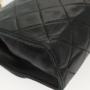 CHANEL Matelasse Chain Shoulder Bag Lamb Skin Black Gold CC Auth yk19087-16