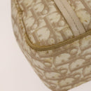 Christian Dior Trotter Canvas Romantic Chain Bag PVC Beige Silver Auth yk19092-14