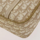 Christian Dior Trotter Canvas Romantic Chain Bag PVC Beige Silver Auth yk19092-15