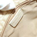 Christian Dior Trotter Canvas Romantic Chain Bag PVC Beige Silver Auth yk19092-17