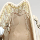 Christian Dior Trotter Canvas Romantic Chain Bag PVC Beige Silver Auth yk19092-18
