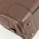 LOEWE Anagram Amazona 36 Hand Bag Leather Brown Gold Auth yk19099A-12