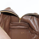 LOEWE Anagram Amazona 36 Hand Bag Leather Brown Gold Auth yk19099A-20