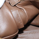 LOEWE Anagram Amazona 36 Hand Bag Leather Brown Gold Auth yk19099A-24