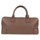 LOEWE Anagram Amazona 36 Hand Bag Leather Brown Gold Auth yk19099A-3