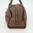 LOEWE Anagram Amazona 36 Hand Bag Leather Brown Gold Auth yk19099A-4