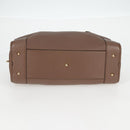 LOEWE Anagram Amazona 36 Hand Bag Leather Brown Gold Auth yk19099A-9