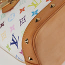 LOUIS VUITTON Monogram Multicolor Alma Hand Bag White M92647 LV Auth yk19104A-14