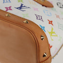 LOUIS VUITTON Monogram Multicolor Alma Hand Bag White M92647 LV Auth yk19104A-15