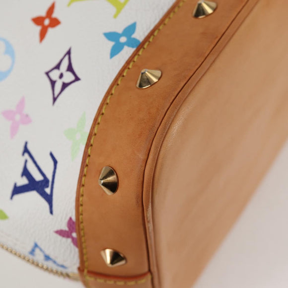 LOUIS VUITTON Monogram Multicolor Alma Hand Bag White M92647 LV Auth yk19104A