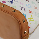 LOUIS VUITTON Monogram Multicolor Alma Hand Bag White M92647 LV Auth yk19104A-10