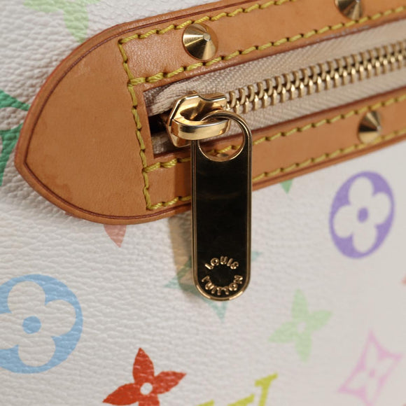 LOUIS VUITTON Monogram Multicolor Alma Hand Bag White M92647 LV Auth yk19104A