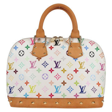 LOUIS VUITTON Monogram Multicolor Alma Hand Bag White M92647 LV Auth yk19104A - 0