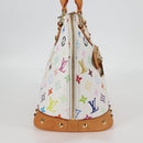 LOUIS VUITTON Monogram Multicolor Alma Hand Bag White M92647 LV Auth yk19104A-4