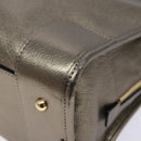 LOEWE Anagram Americana 28 Hand Bag Leather Gold Auth yk19108-9