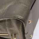 LOEWE Anagram Americana 28 Hand Bag Leather Gold Auth yk19108-14
