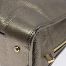LOEWE Anagram Americana 28 Hand Bag Leather Gold Auth yk19108-15