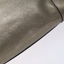 LOEWE Anagram Americana 28 Hand Bag Leather Gold Auth yk19108-10