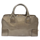 LOEWE Anagram Americana 28 Hand Bag Leather Gold Auth yk19108-2