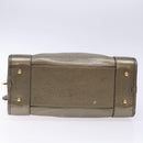 LOEWE Anagram Americana 28 Hand Bag Leather Gold Auth yk19108-5