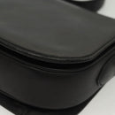 CELINE Horse Carriage Shoulder Bag Leather Black Gold Auth yk19109-13