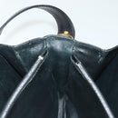 CELINE Horse Carriage Shoulder Bag Leather Black Gold Auth yk19109-19