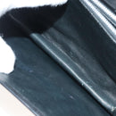 CELINE Horse Carriage Shoulder Bag Leather Black Gold Auth yk19109-20