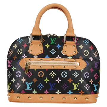 LOUIS VUITTON Monogram Multicolor Alma Hand Bag Black M92646 LV Auth yk19113A - 0