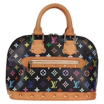 LOUIS VUITTON Monogram Multicolor Alma Hand Bag Black M92646 LV Auth yk19114A - 0